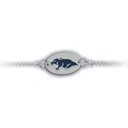 Bracciale in metallo con pantera